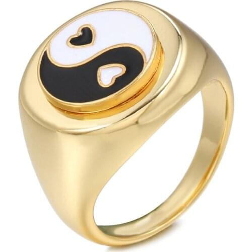 Retro Personality Fashion Ring Female Japanese and Korean Ins Fun Design Ring Dropshipping