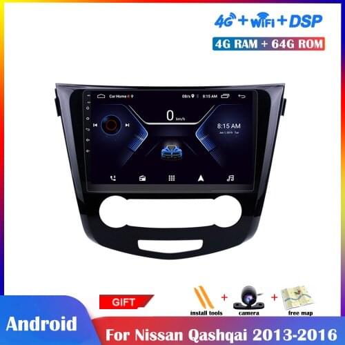 9 inch IPS Screen Android Multimedia Player For Nissan Qashqai 2013 2014 2015 2016 Car Radio Stereo GPS Navigation DSP Bluetooth
