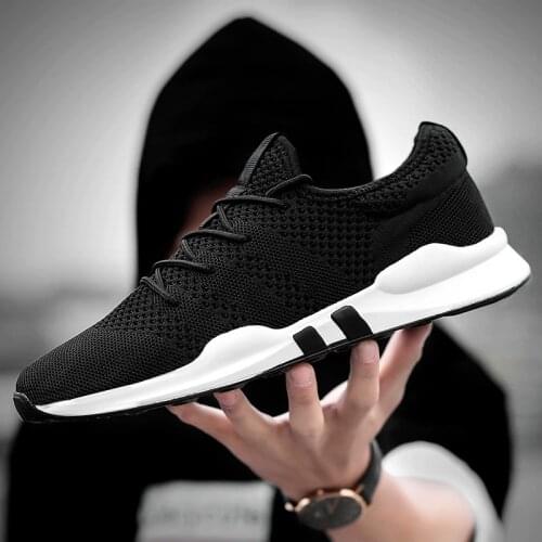 Mens Sneakers Casual Shoes for Men Flats Casual Breathable Shoes Mesh 2021 New Soft Jogging Tennis Male Spring Shoes