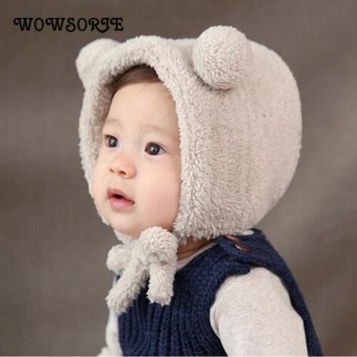 2018 New Children Double Ball Brushed Cap Wool Cute Fashion Autumn Winter Warm Girls Hat 2 Colors Cappello Caldo Per Bambini