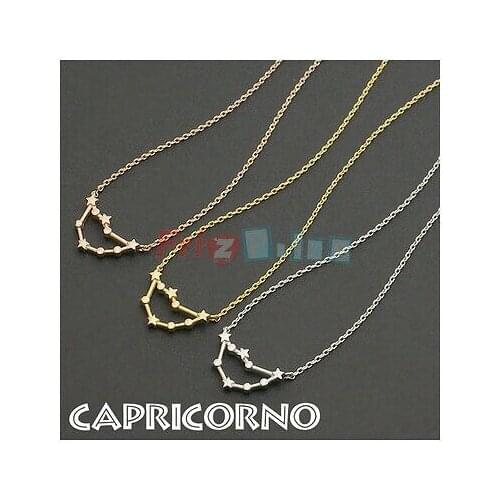 Constellation Capricorn zodiac sign zodiac necklace silver bronze ae 99 S0272 sent from Italy