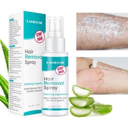 Permanent Hair Removal Spray Hair Growth Removal Inhibitor Spray Beard Bikini Private Parts Painless Facial Stop Hair GrownTSLM1