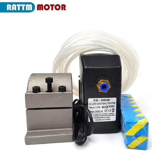 【EU】CNC Accessories Part 75W water pump 220V 3.5mH max 3000L/H submersible pump + Clamp + ER20 ColletFor Water Cooling Spindles