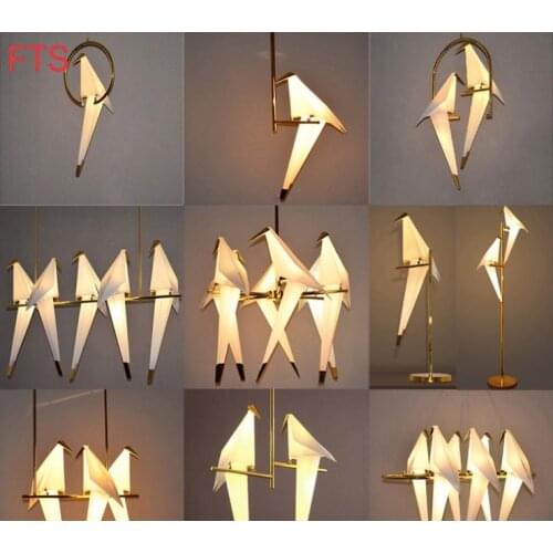 Postmodern Chandelier Thousand Paper Crane Lights Clothing Store Creative Personality Lamps Bird Chandeliers