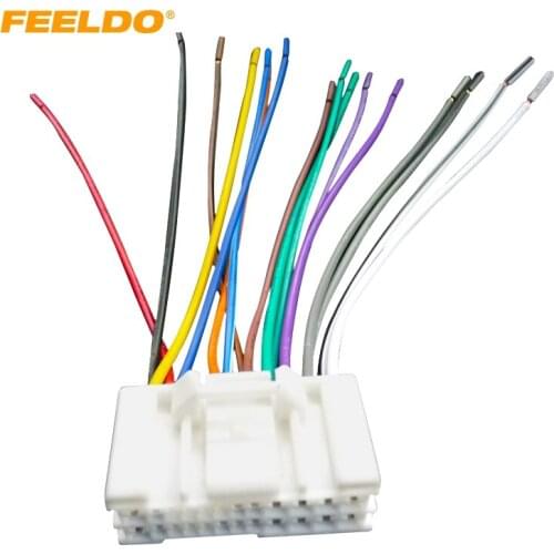 FEELDO Car Audio Stereo Wiring Harness Adapter Plug For Hyundai/KIA(05~08)Factory OEM Radio CD/DVD Stereo #2732