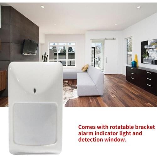 Wired Infrared Detector Indoor Wide Angle PIR Detector 720 Household Business Security Burglar Alarm Accessory