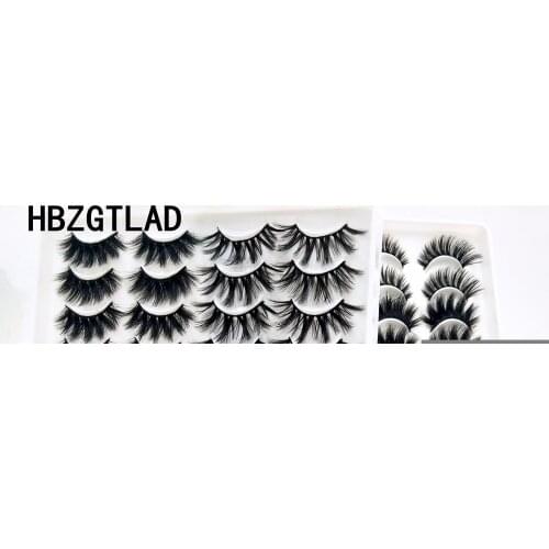 3D Mink eyelashes hair eyelashes 16/18/20 pairs long makeup 3d faux nature fake lashes extension false eyelashes Wholesale pirce