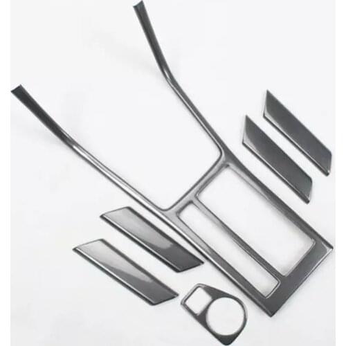 Carbon fiber Gear Shift Knob Sticker INSIDE ARMREST trim Switch Button Knob Cover For Volkswagen VW Golf 7 MK7 car Interior Trim