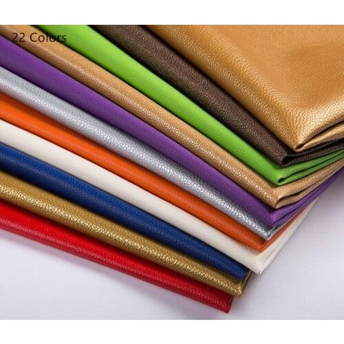 Width138cm*1m/pcs litchi grain PU Faux leather fabric Sewing Synthetic leather Artificial Soft leather Home Sofa Bag Diy leather