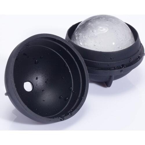 Silica Molds Ice Tray 3D Round Ice Molds Home Bar Party Spherical Ball Ice Cube Makers Kitchen DIY Ice Cream Moulds