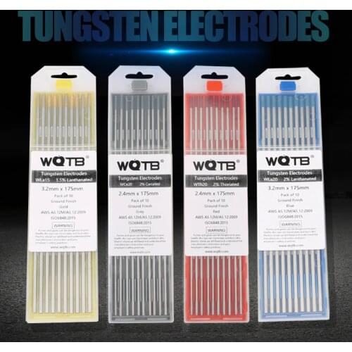 WQTB tungsten electrodes tig tungsten rods WT20 Wl15 WL20 WC20 WZR8 WP WS20 WE3 tig tungsten electrodes for welding aluminum