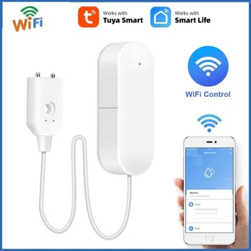 WiFi Water Sensor Smart Home Kitchen Water Leak Detector Tuya APP Monitoring Of Leaks Phone Notification Security Alarm New