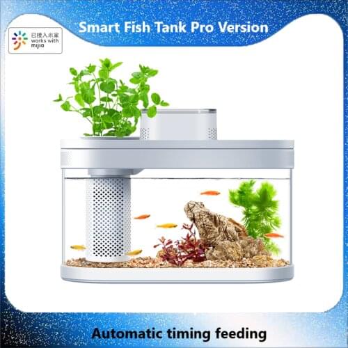 MIJIA Geometry Amphibious Eco Fish Tank Pro Automatic Timing Feeding Wifi Smart Box Work With Mijia Full Color Gamut Lighting