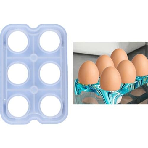 Egg Storage Rack Silicone Mold Eggs Organizer Holder Making Tool Refrigerator Storage Rack Mold Gifts for Women