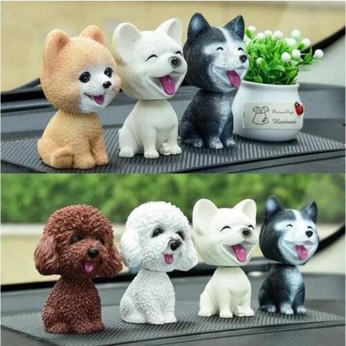 ZK30 Creative Car Swinging Dog Car Decoration Cute Cartoon Car Swinging Dog Gift For Car Interior Home Room Car accessories