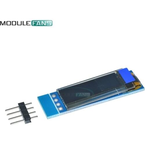 0.91'' 0.91 Inch White Color Backlight 128x32 IIC I2C OLED LCD Display Module For Arduin SSD1306 Driver IC DC 3.3V 5V PIC DIY