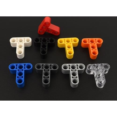 10PCS 60484 High-tech Hole beam 3 x 3 T-Shape Thick Building Blocks Parts MOC DIY Education Build Toys Brick