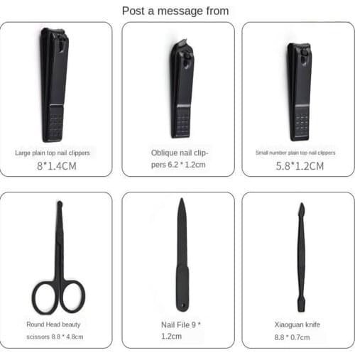 18Pieces Travel Home Manicure Stainless Nail Scissors Grooming Tool Set