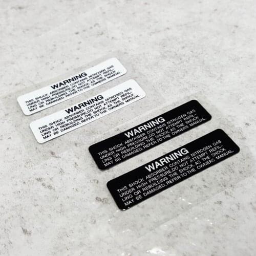 2 Pairs Car Styling Shock Absorber Suspension Warning Motorcycle Helmet Motorcycle Bumper Stickers