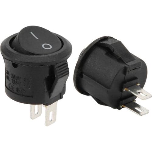 20PCs KCD11 Rocker Switch ON/OFF 2Pin 2 Position Electrical Equipment Power Switch 3A 250VAC 6A 125VAC