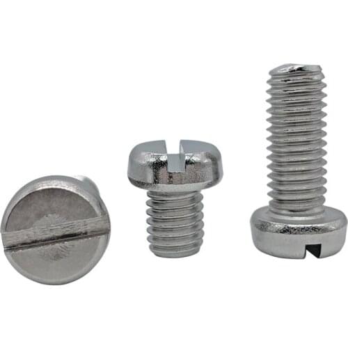 20pcs M5 Slotted cylindrical head screws one word machine teeth screw mechanicail bolts stainless steel bolt 6mm-50mm long