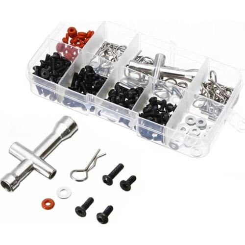 270pcs Special Repair Tool Screws Box Kit For 1/10 HSP RC Car Accessories DIY