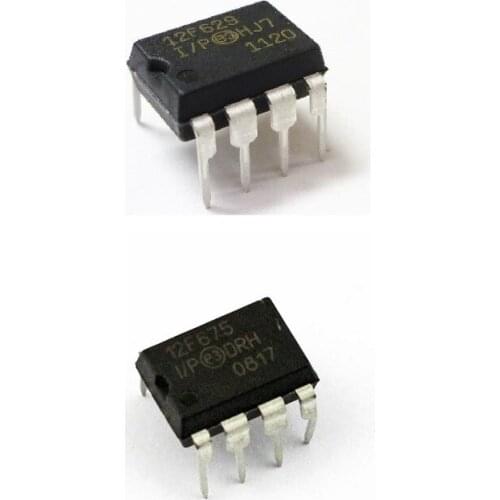 5PCS PIC12F629-I/P PIC12F675-I/P PIC12F629 PIC12F675 12F629 12F675 DIP-8 Chipset