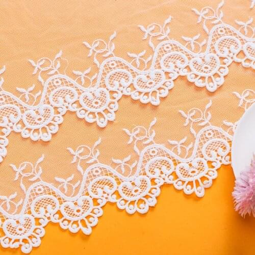 DIY Handmade Curtain Accessories Clothing Fabric Sewing Materials Lace Cotton Mesh Embroidery RS2913