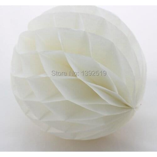 Free Shipping 50pcs 10'' 25cm White Tissue Paper Honeycomb poms ball Flower Wedding Birthday Party Baby Room Decroation