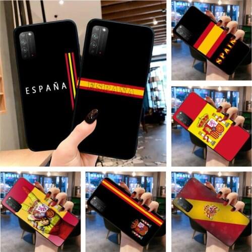 Spanish Flag National Emblem Art Phone Case for Huawei Honor 30 20 10 9 8 8x 8c v30 Lite view 7A pro