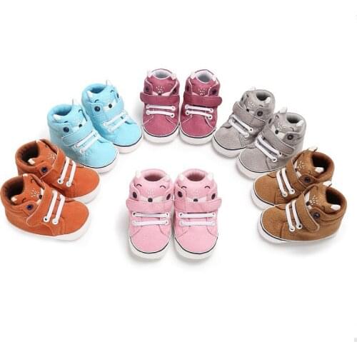 Baby Shoes Kid Boy Girl Shoes Fox Cotton Cloth First Walker Anti-slip Soft Sole Toddler Sneaker Baby Boy Shoes