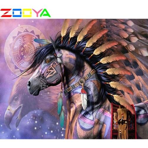 Diy 5D Diamond Painting Animal Beauty Diamond Cross Embroidery Horse Parrot Action Diamond Painting Mosaic Home Decoration Sp296