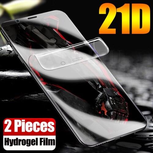 2Pcs 21D Silicone Hydrogel Film For ZTE nubia Z18 Z17 Z11 minis z17s M2 Lite Mars Front Full Cover Screen Protector(Not Glass)