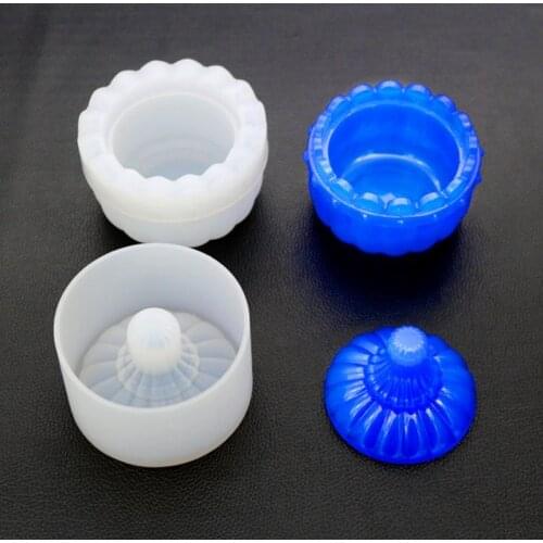 Crown DIY cosmetic table storage box silicone mold Jewelry Box clay and other hand-made decorative tools