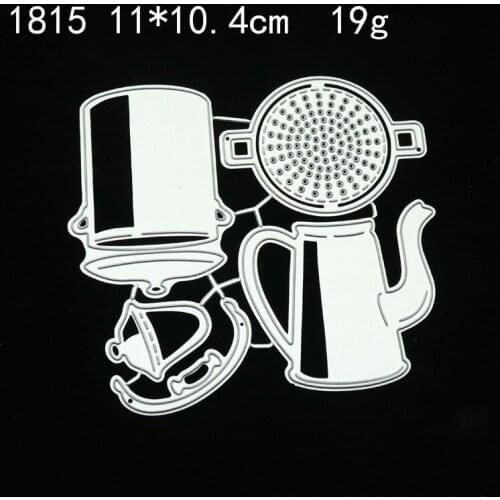 Metal Cutting Die Teapot Greeting Card Decor Scrapbooking Mold Paper DIY Postcard Album Handcraft Embossing Stencil