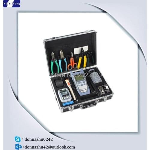 FTTH Tool Kit AUA-S2 fiber cutting knife golden 10 km red pen light power meter set 6