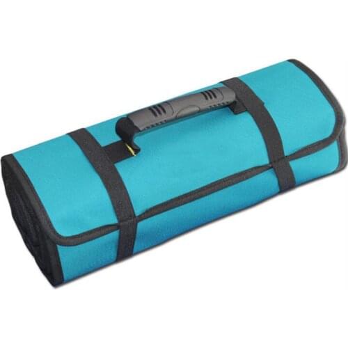 Reel Kit Multi-function Tool Bag Folding Tool Storage Bag Handle Oxford Canvas Wrench Storage Roll Tool Tool Case