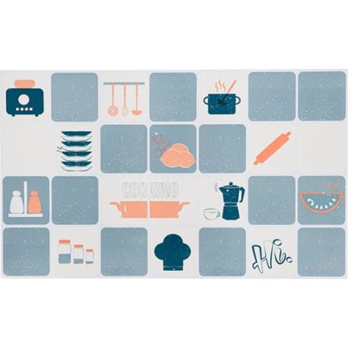 75*45cm Kitchen Oil-proof Self Adhesive Wallpaper Wall Sticker Anti-fouling High-temperature Aluminum Foil Stickers