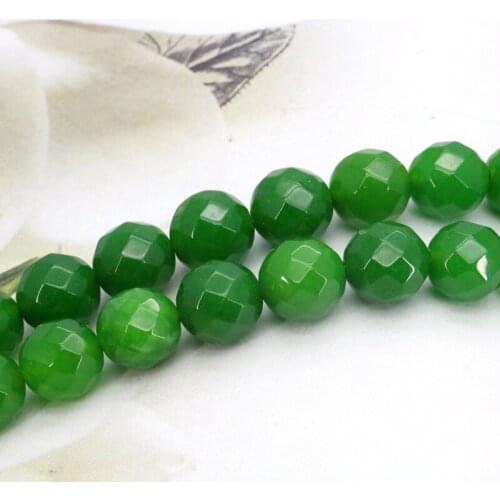 Wholesale!Faceted Green Aventurine 10mm loose beads DIY round stone 15" women jewelry making gift design
