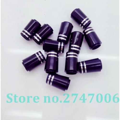 Size .370 Custom Golf Ferrules Black Color with Two Silver Trim Ring For Taper Tip Iron Wedge