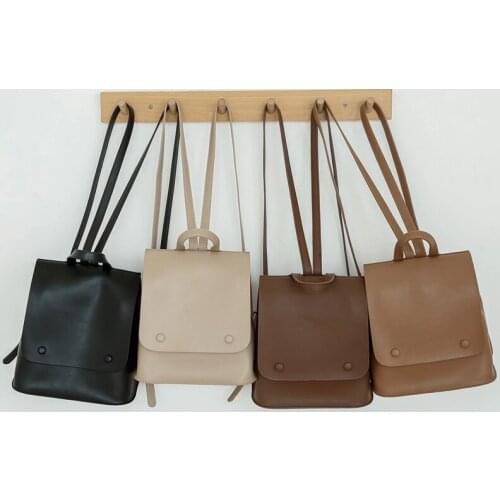 2021 New Preppy Style Leather Womens Bag Female Backpack Bag Small Womens Backpack Ladies Small Shoulder Bag Whole Sale