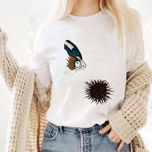 Soot Sprit Super Cute Print Ulzzang Kawaii T-shirts Feamle 2021 Spring Summer Graphic Tees Vouge Shirts For woman