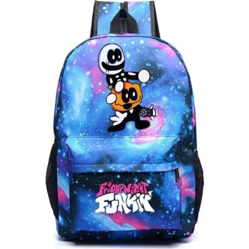 Starry Sky Backpack Friday Night Funkin School Bags For Teenage Girls Laptop Bag canvas women men Bookbag