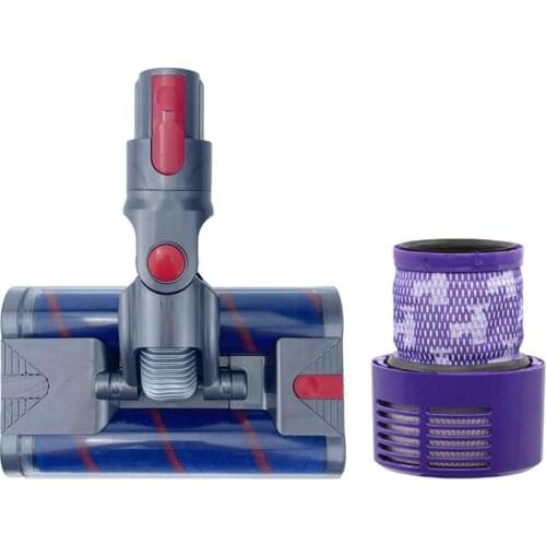 Replacement For U.S. Edition Dyson V10 Vacuum Cleaner Spare Roller Carpet Double Roller Floor Brush + Filter