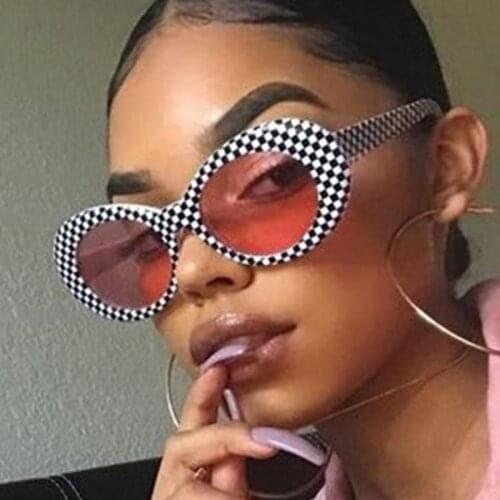 New Brand Small Sunglasses Women Fashion Oval Sun Glasses Men Vintage Green Pink Eyewear Ladies Traveling Style Goggles UV400