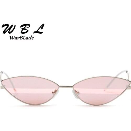 WarBLade 2019 Classic Small Cat eye Sunglasses Women Luxury Brand Designer Metal Original Sun Glasses For Female Vintage