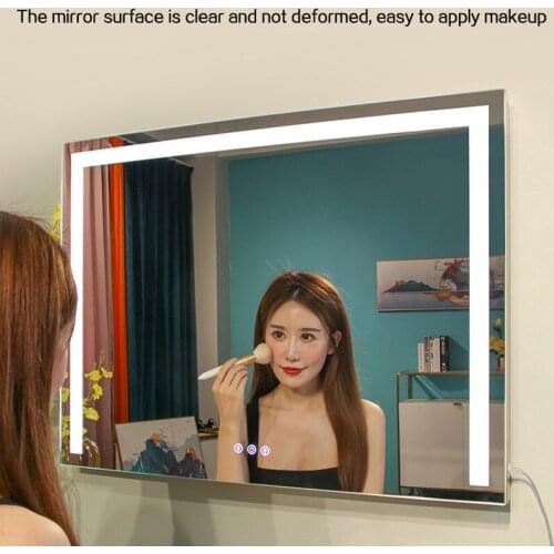 Smart LED Makeup Mirror 360° Rotating Mirror Desktop Wall hanging Style Vanity Mirror Large Home Decor Square Fill Light Mirror