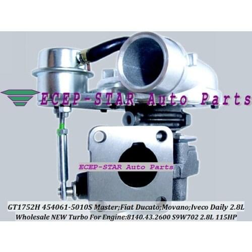 Free Ship GT1752H 454061-5010S 454061 454061-0010 Turbo For Renault Master Ducato Movano Fo IVECO Daily 8140.43.2600 S9W702 2.8L