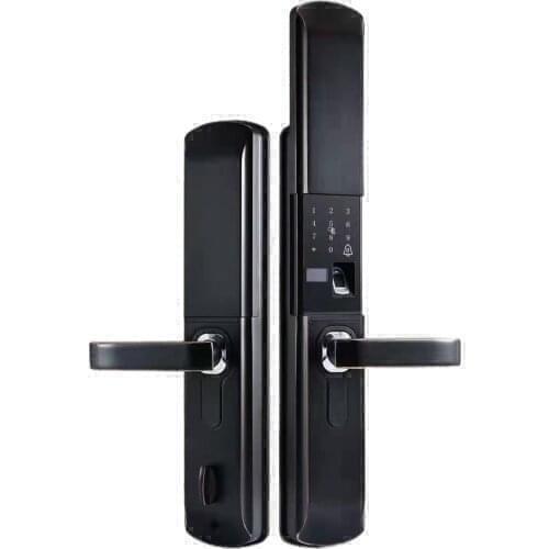 Electric Smart Locks for Home Doors Invisible Secret Keyless 3D Fingerprint Reader Locker with Automatic Sliding Cover