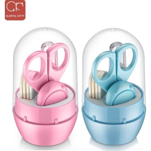 2020 High quality newborn Baby nail care suits including Baby scissors,Nail clippers,tweezers,Nail file safety kids nail care GK